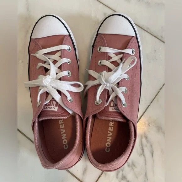 Converse CTAS dusty rose flat zero drop sneaker easy-step crush heel sz 8.5 wmn - Picture 7 of 10